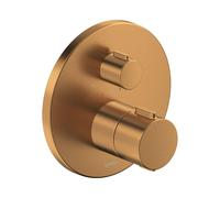 Duravit Thermostatarmaturen Afbouwdeel - mitigeur thermostatique encastré baignoire/douche - thermostatique - 1 sortie - Ø17cm - bronze brossé th4200016004