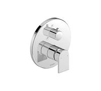 Duravit Tulum by Starck Mitigeur monocommande bain/douche encastré, avec inverseur, robinet salle bain avec cartouche céramique, robinetterie, chromé