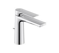 Duravit Tulum by Starck Mitigeur monocommande de lavabo, Robinet lavabo, Taille M (hauteur de sortie 122 mm), Robinet salle bain avec tirette et garniture de vidage, Robinet, chromé