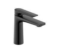 Duravit Tulum by Starck Mitigeur monocommande de lavabo, Robinet lavabo, Taille M (hauteur de sortie 122 mm), Robinet salle bain, robinet à économie d'énergie (FreshStart), Noir mat