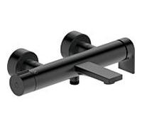 Duravit Tulum mitigeur bain TU5230000046 apparent, raccords S, avec inverseur, noir mat