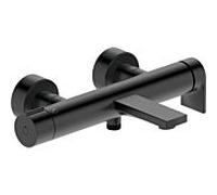 Duravit Tulum mitigeur bain TU5230000046 apparent, raccords S, avec vanne d'inversion, noir mat