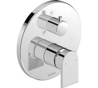Duravit Garniture Tulum TU5210018010, mitigeur de bain encastré, vanne d'inversion, chromé