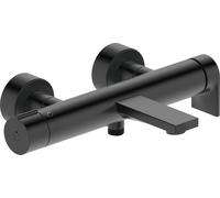 Duravit – Mitigeur de bain Tulum TU5230000046 apparent, raccords S, inverseur – Noir mat