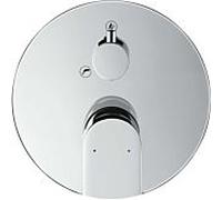 Duravit Tulum garniture set TU5210018010 mitigeur de bain encastré, avec vanne d'inversion et combinaison de sécurité, chromé