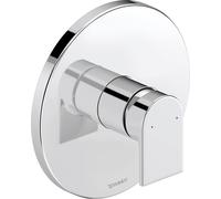 Duravit Tulum mitigeur de douche encastré, rosace ronde, 1 consommateur, TU4210010010, Couleur: chrome