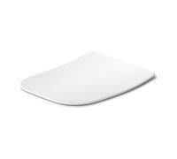 Duravit Siège WC Univavo 0024290000 carré, fermeture amortie, amovible, charnières inox, blanc