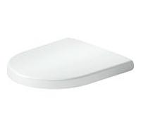 Duravit Univavo WC siège compact en forme de D 0024190000 mécanisme de fermeture amortie, amovible, charnières en acier inoxydable, blanc
