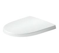 Duravit Univavo abattant de toilettes en forme de D 0024490000 mécanisme de fermeture en douceur, amovible, charnières en acier inoxydable, blanc