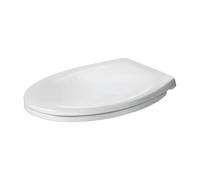 Duravit siège WC 0064190096 avec mécanisme de fermeture amortie, charnières en acier inoxydable, blanc