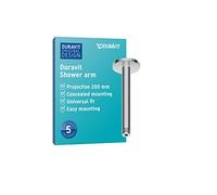 Bras de douche Duravit UV0670025010 200 mm, chromé , raccordement au plafond, rond
