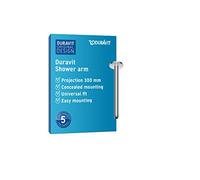 Duravit – Bras de douche UV0670026010 – 300 mm, chromé, raccordement au plafond, rond
