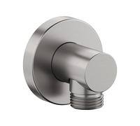 Coude de raccordement mural Duravit, rosace ronde, 55x80mm, UV0630008070, Couleur: acier inoxydable brossé