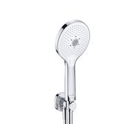 Duravit Universal Set de douche avec raccord mural coudé et support, 3 jets, UV0762001005,
