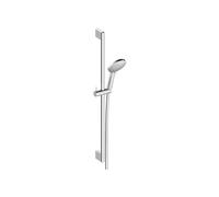 Duravit Universal set de douche, Pommeau de Douche avec 3 types de jets (Rain, Intense Rain, Soft Rain), à économie d'eau, barre de douche variable (900 mm), Tuyau de douche (1600 mm), Chromé