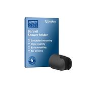 Duravit Support de douche UV0620001046 – position de maintien fixe, plastique noir mat