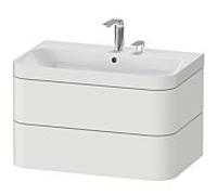 Duravit Happy D.2 Meuble avec vasque, 2 tiroirs, HP4347E3939, c-shaped