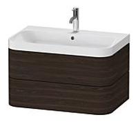 Duravit Happy D.2 Meuble avec vasque, 2 tiroirs, HP4347O6969, c-shaped
