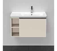 Duravit D-Neo meuble sous-vasque DE425709191 78,4 x 45,2 cm, Taupe Mat , 2000 , match3, élément étagère sur le côté