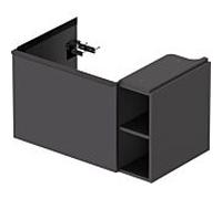 Duravit -vasque match1 D-Neo DE425804949 78,4 x 45,2 cm, Graphit Matt , mural, 2000 , élément d'étagère sur le côté