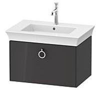 Duravit -vasque Tulip blanc WT42510H1H1 68,4 x 45,8 cm, Graphit brillant, 2000 , match2 coulissant avec poignée