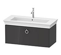 Duravit -vasque Tulip blanc WT42520H1H1 98,4 x 45,8 cm, Graphit brillant, 2000 , match2 coulissant avec poignée