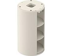 Duravit -vasque White Tulip WT423903939 35 x 41 cm, Nordic white satiné, sur pied, 2 étagères en bois
