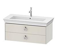 Duravit -vasque White Tulip WT435203939 98,4 x 45,8 cm, Nordic white satiné, suspendu, 2 tiroirs avec poignées