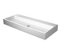 Duravit Vero Air lavabo 23501200701 blanc wondergliss, 120x47cm, sans trou pour robinetterie