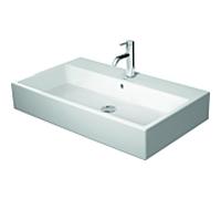 Duravit Vero Air lavabo 23508000281 blanc mirroir, 80x47cm, sans trou pour robinetterie, avec trop-plein