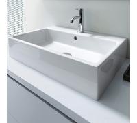 Duravit Lavabo Vero Air 60×47 cm rectangulaire blanc 1 trou pour robinet avec trop-plein 2350600027