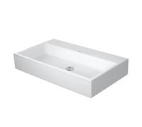 Duravit Lavabo mural Vero Air 2350800070 Blanc 80x47 cm sans trou pour robinetterie sans trop-plein