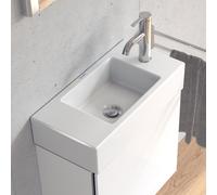 DURAVIT Vero Air - Lave-mains pour meuble 500x250mm avec 1 trou de robinetterie à droite sans trop-plein blanc sans WonderGliss