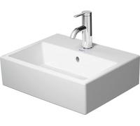 Duravit Vero Air meuble lavabo 45x35cm, avec trop-plein, avec table de robinetterie, 1 trou de robinet, 0724450000, Couleur: Blanc