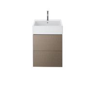 Duravit Vero Air meuble lavabo 50x47cm, avec trop-plein, avec table de robinetterie, 1 trou de robinet, 2350500000, Couleur: Blanc