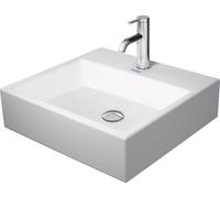 Duravit Vero Air meuble lavabo 50x47cm, sans trop-plein, avec table de robinetterie, 1 trou de robinet, 2350500041, Couleur: Blanc
