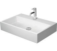 Duravit Vero Air meuble lavabo 70x47cm, sans trop-plein, avec table de robinetterie, 1 trou de robinet, 2350700041, Couleur: Blanc