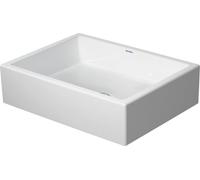 Duravit Vero Air top basin 50x38cm, sans trop-plein, sans table de robinetterie, sans trou de robinet, broyé, 23515000001, Couleur: Blanc avec Wondergliss