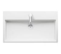 Duravit Vero Air vasque 2350800060 blanc, 80x47cm, sans trou pour robinetterie, avec trop-plein