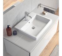 Duravit Lavabo Vero Air match0 0383550000 55×45,5 cm pose par le haut blanc avec trop-plein