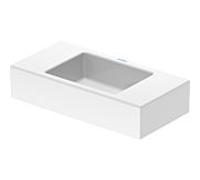 Duravit Vero Air vasque pour meuble 0724500000 50 x 25 cm, sans trop-plein, avec plage de robinetterie, sans trou pour robinetterie, blanc