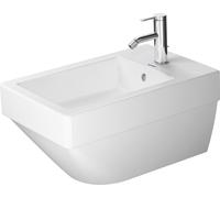 Duravit Vero Bidet mural Vero Air 37x57cm, avec trop-plein, avec banc de robinetterie, 1 trou de robinet, y compris Durafix, 2274150000, Couleur: Blanc