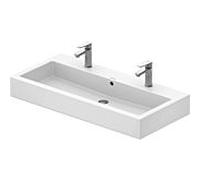 Duravit Vero lavabo 0454100024 100 x 47 cm, blanc, 2 trous pour robinetterie