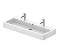 Duravit Vero lavabo 0454120024 120 x 47 cm, blanc, 2 trous robinetterie, avec trop-plein