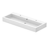 Duravit Vero lavabo 0454120026 120x47cm, blanc, poli, 2 trous robinetterie
