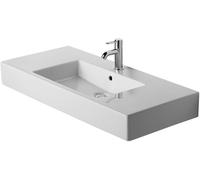 Duravit Vero lavabo 105x49 cm rectangulaire classique-avec plateau blanc 0329100000