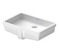 Duravit Vero lavabo à encastrer 0330480000 48,5x31,5cm, installation par le bas, sans trou pour robinetterie, avec trop-plein, blanc