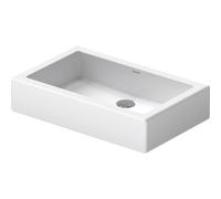 Duravit Vero lavabo à poser dessous meulé avec fixation 60x38cm sans trop-plein avec Wondergliss blanc 04556000001