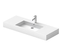 Duravit lavabo pour meuble Vero 125cm, avec trop-plein, avec plage pour robinetterie, 1 trou pour robinetterie, 03291200001, Couleur: Blanc avec Wondergliss