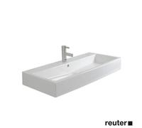Duravit Vero meuble lavabo 0454100027 sol, avec trou pour robinetterie, trop-plein, banque de trous pour robinetterie, 100 x 47 cm, blanc